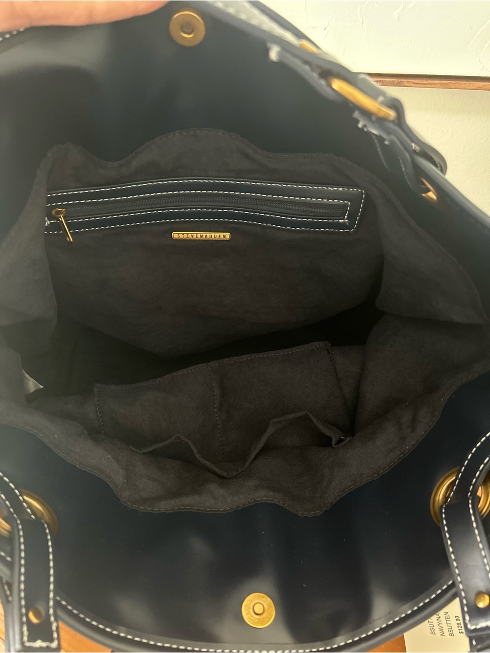 Steve Madden BOGO Canvas Tote with Matching Crossbody - Picture 4 of 6